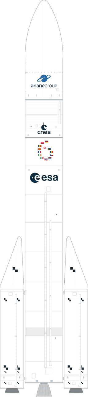 Drawing of the Ariane 62 Block 2