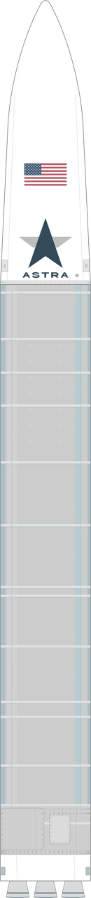 Drawing of the Astra Rocket 3