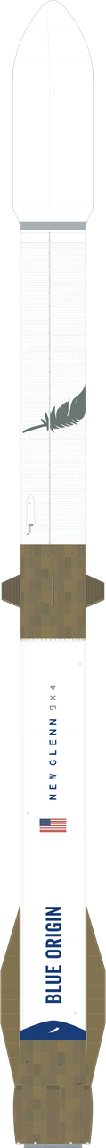 Drawing of the New Glenn 9x4