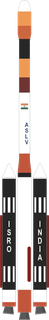 ASLV launch vehicle from IND