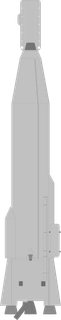 SM-65D Atlas launch vehicle from USA