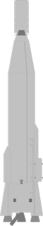 SM-65D Atlas launch vehicle from USA