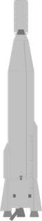 SM-65D Atlas launch vehicle from USA