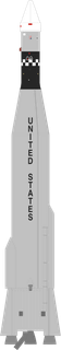 Atlas SLV-3 launch vehicle from USA