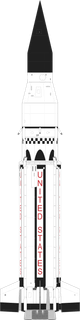 Saturn I launch vehicle from USA