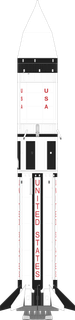 Saturn IB launch vehicle from USA