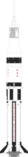 Saturn IB launch vehicle from USA