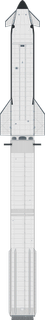 Starship V2 launch vehicle from USA